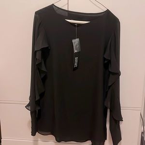 Chiffon blouse. Badgley Mischka.